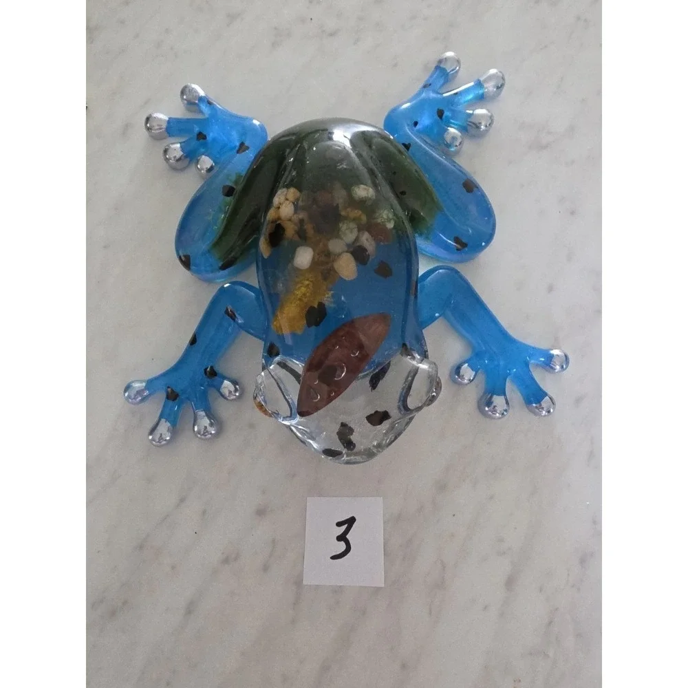 Large Handmade Resin Decorative Frog